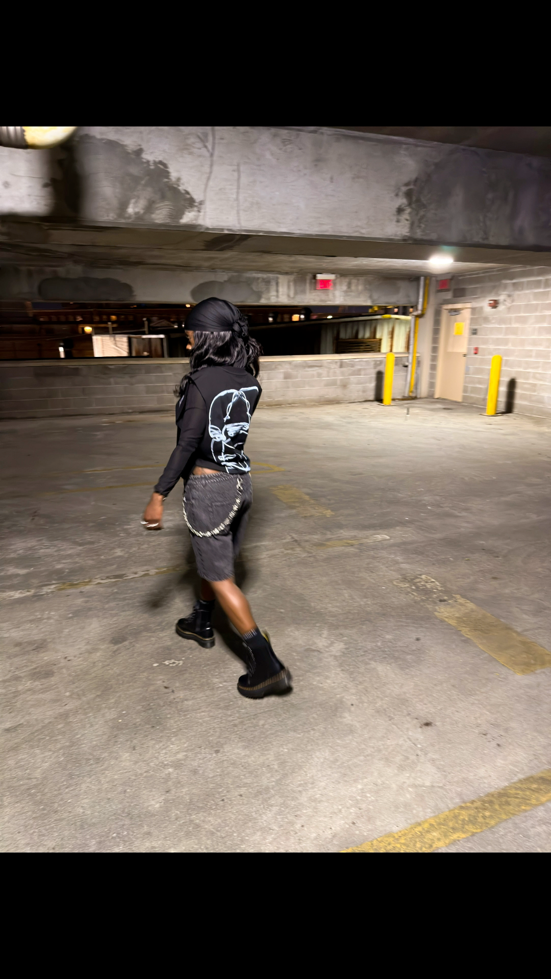 Short sleeve “disturb” Tee 3face back logo