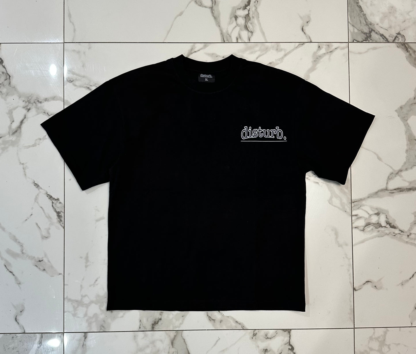Short sleeve “disturb” Tee 3face back logo