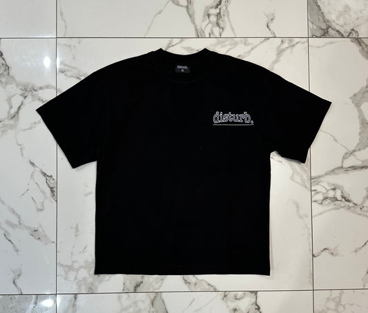 Short sleeve “disturb” Tee 3face back logo